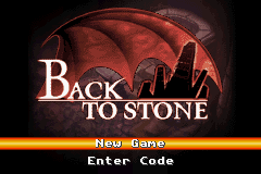 Back to Stone Title Screen